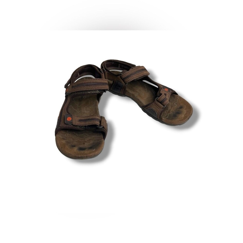 Merrell Sandspur Brown Sport Sandals Men Sz 10 Adjustable Hiking Comfort Outdoor